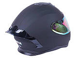 Шолом для мотоцикла, скутера MD-820-1 VIRTUE інтеграл (чорний матовий, скло жовтий хамелеон, size M), фото 2