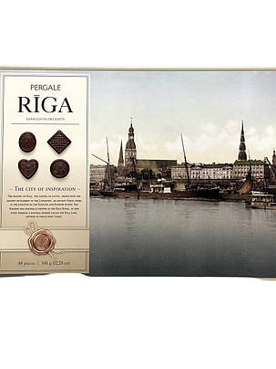 Набір шоколадних цукерок RIGA з темним шоколадом 348 г PERGALE Литва, фото 2