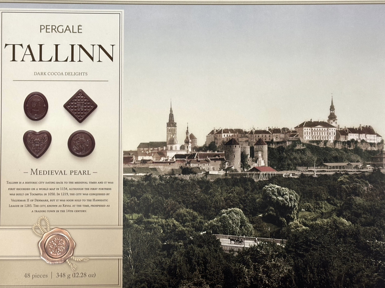 Набір шоколадних цукерок TALLINN із темним шоколадом 348 г PERGALE Литва