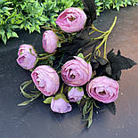 Штучні квіти Букет півонії камелія, лютики, рананкулюс 30 см, фото 2