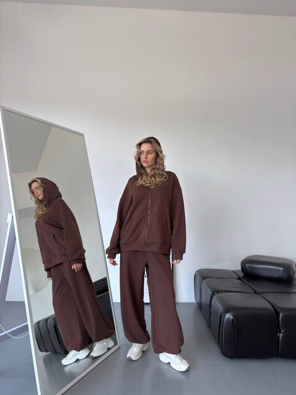 Жіночий спортивний костюм у стилі оверсайз, фото 1