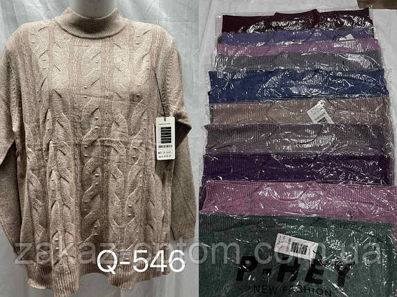 Светр жіночий оптом (52-58) Китай Q546-140749, фото 1