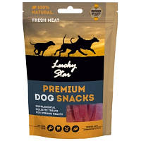 Популярний! Ласощі для собак Lucky Star Соломка з качиного в'яленого м'яса ≈11 см 85 г (4820111434152) - Краща якість