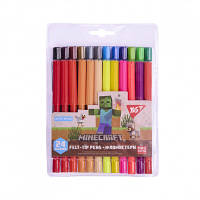 Популярний! Фломастери Yes Minecraft 24 кольорів (650571) - Краща якість тільки на Nukleon.com.ua