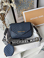Сумка кросс боді Michael Kors Майкл Корс 2 в 1 синій Є