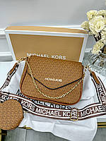 Сумка кросс боді Michael Kors Майкл Корс 2 в 1 теракот Є