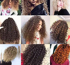 Тонка плойка для завивки волосся та локонів, африканські кучері Geemy GM-2825, чорна, фото 4