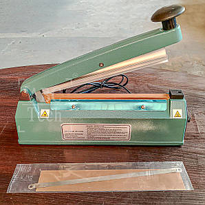 Ручний запайник пакетів PCS200A/5MM Запайник імпульсного нагрівання Шов 5 мм Ручний зварювач плівок ABC Tech