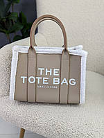 Сумка Marc Jacobs Tote Bag з хутром бежевий Є
