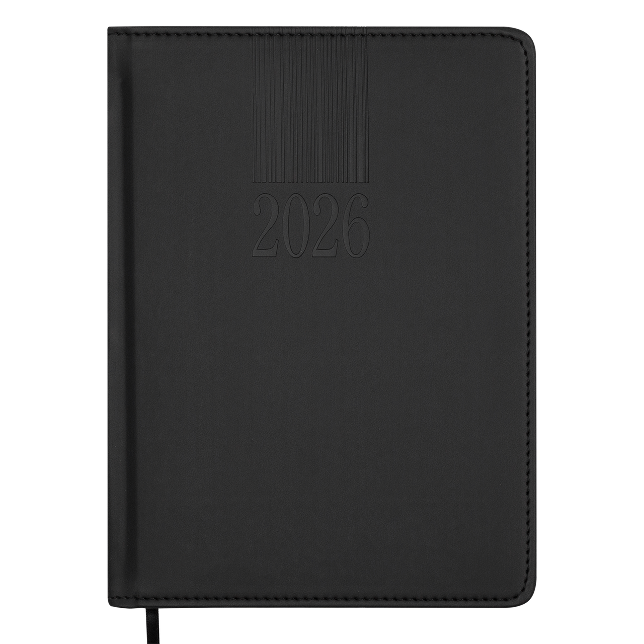 Щоденник 2026р. BuroMax A-5 BM.2142-01 CODE штучна шкіра/паралон, чорний