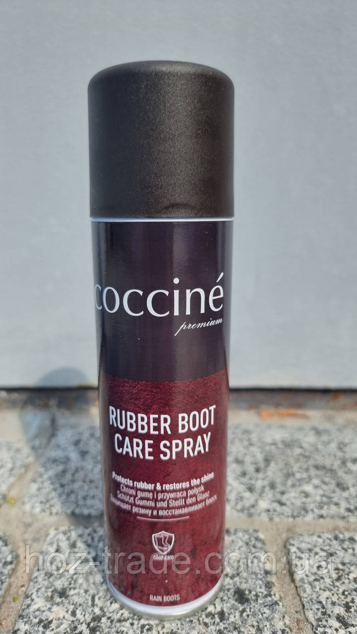 Спрей для чищення та догляду за гумовим взуттям RUBBER BOOT CARE SPRAY COCCINE 250 мл.