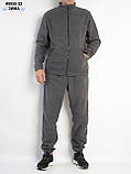 9950-32 Спортивний костюм чоловічий на манжеті щільний фліс норма (4 од: 48,50,52,54), фото 4