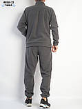 9950-32 Спортивний костюм чоловічий на манжеті щільний фліс норма (4 од: 48,50,52,54), фото 2