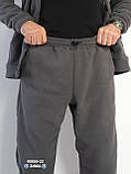 9950-32 Спортивний костюм чоловічий на манжеті щільний фліс норма (4 од: 48,50,52,54), фото 3