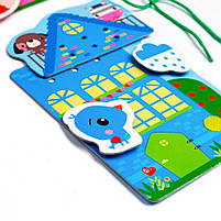 Гра-шнурівка "Fisher Price. Кольорові будиночки" VT5303-26 (укр), фото 2