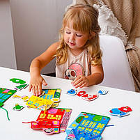 Гра-шнурівка "Fisher Price. Кольорові будиночки" VT5303-26 (укр), фото 5