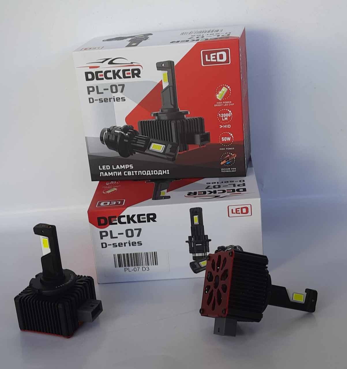 Лампы Led D3 PL-07 Decker D3S 12v 24v 50W 12000Lm 6000k, фото 1