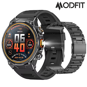 Смарт годинник чоловічий водонепроникний із захистом ip68 чорний розумний Smart Watch прийом дзвінків Modfit Track Pro