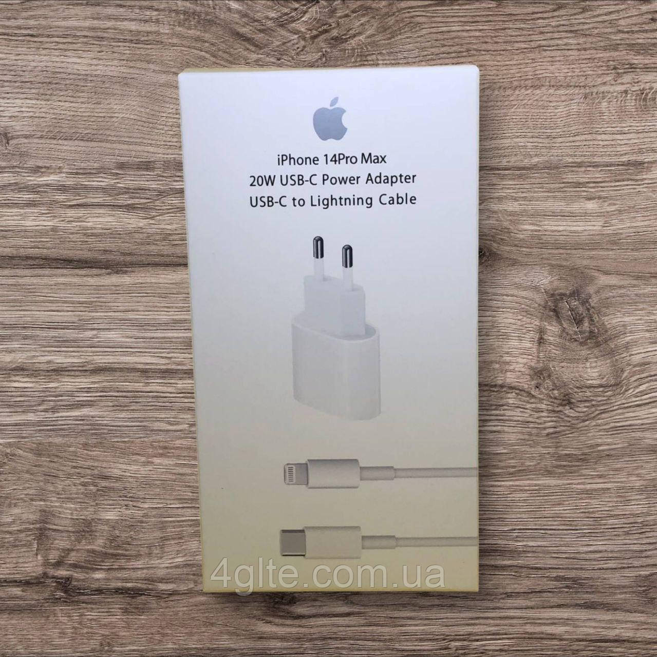 Зарядний пристрій Apple USB-C 20 W + кабель USB-C to Lightning 2 м, фото 1