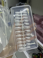 Гелеві накладні типси прозорі (стилет) 120 шт. JP 006-2