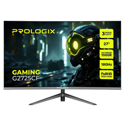 Prologix Gaming G2725CF — вигнутий ігровий монітор 27" VA Full HD 180 Гц