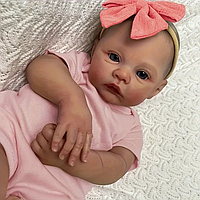 Лялька реборн 45 см Reborn Baby Doll м'яконабивна