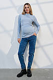 Джинси для вагітних Leyton сині зі сніжним ефектом, фото 6