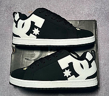 DC Sneakers Court Graffik Black White
