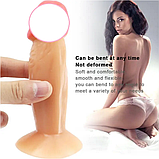 Реалістична анальна пробка 12 см, Втулка на присосці, стимулятор ануса для секса, Інтимні іграшки, фото 7