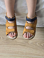 Дитячі шкіряні ортопедичні босоніжки з супінатором на хлопчика 27 розмір, фото 3