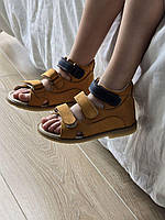 Дитячі шкіряні ортопедичні босоніжки з супінатором на хлопчика 27 розмір, фото 5