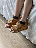 Дитячі шкіряні ортопедичні босоніжки з супінатором на хлопчика 28 розмір, фото 2