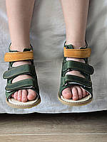 Дитячі шкіряні ортопедичні сандалії на хлопчика з супінатором 26 розмір, фото 5