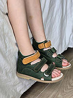 Дитячі шкіряні ортопедичні сандалії на хлопчика з супінатором 26 розмір, фото 6