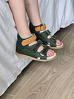 Дитячі шкіряні ортопедичні сандалії на хлопчика з супінатором 26 розмір, фото 2