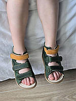 Дитячі шкіряні ортопедичні сандалії на хлопчика з супінатором 26 розмір, фото 4