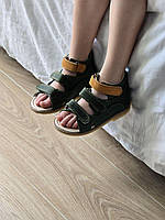 Дитячі шкіряні ортопедичні сандалії на хлопчика з супінатором 26 розмір, фото 7