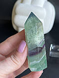Флюорит натуральний обеліск стела кристал з натурального флюориту. 75 мм, фото 7