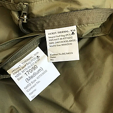 Термокуртка L7 (Level 7) — PCS Thermal Jacket British Army, оригінал, зимова, олива, фото 4
