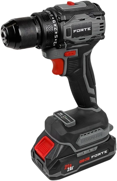 Акумуляторний шурупокрут Forte CDR-21B, фото 1