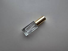 30 - 32 мл Квадрат скляний прозорий з металевим спреєм 18/415, флакон, пляшка, атомайзер, фото 2