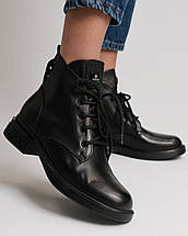 Черевики жіночі Krula 127715 чорна шкіра, фото 3