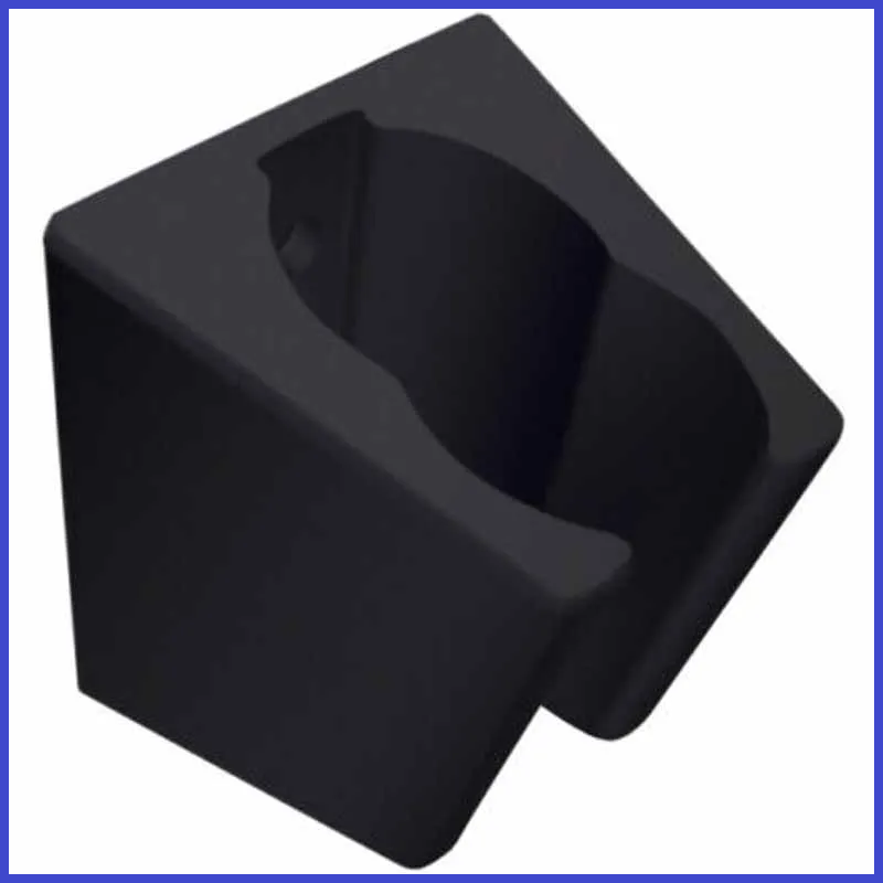 Тримач для лійки душу ЧОРНИЙ настінний на 2 положення, кута нахилу, фото 1