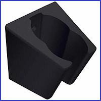 Тримач для лійки душу ЧОРНИЙ настінний на 2 положення, кута нахилу