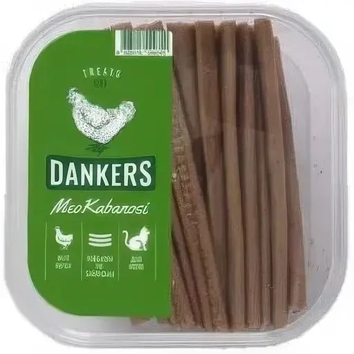 Ласощі для котів Dankers MeoKabanosi Курячі ковбаски по-баварськи 100 г