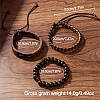 Браслет набір 3 шт богемний стиль плетений зі штучної шкіри унісекс AurumLux009, фото 3