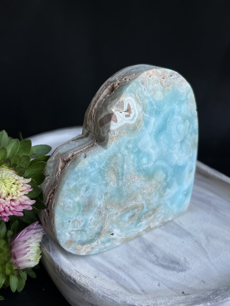 Геміморфіт натуральний серце з натурального геміморфіту. 82*68*25 мм., фото 1