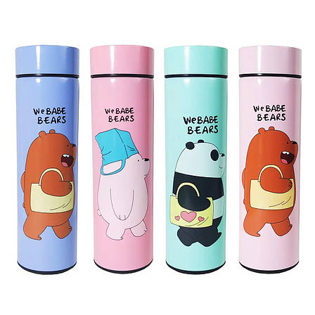 Дитячий металевий термос 500мл ER-515 рожевий, фото 1