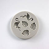 Молд силіконовий Фламінго 70 мм сірий, фото 3