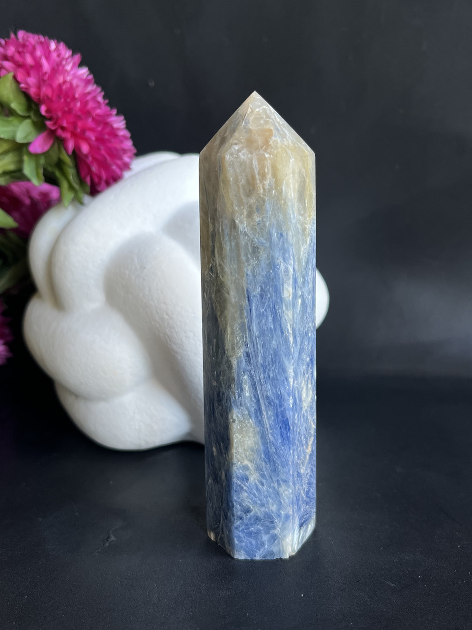 Кіаніт натуральний обеліск «олівець» кристал з натурального кіаніту. 114 мм., фото 1